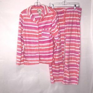 PJ Couture Pajamas sz Lg. Fleece Pinks